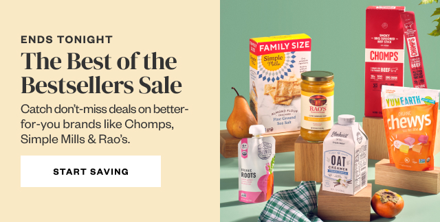 Ends Tonight: The Best of the Bestsellers Sale. Start Saving.