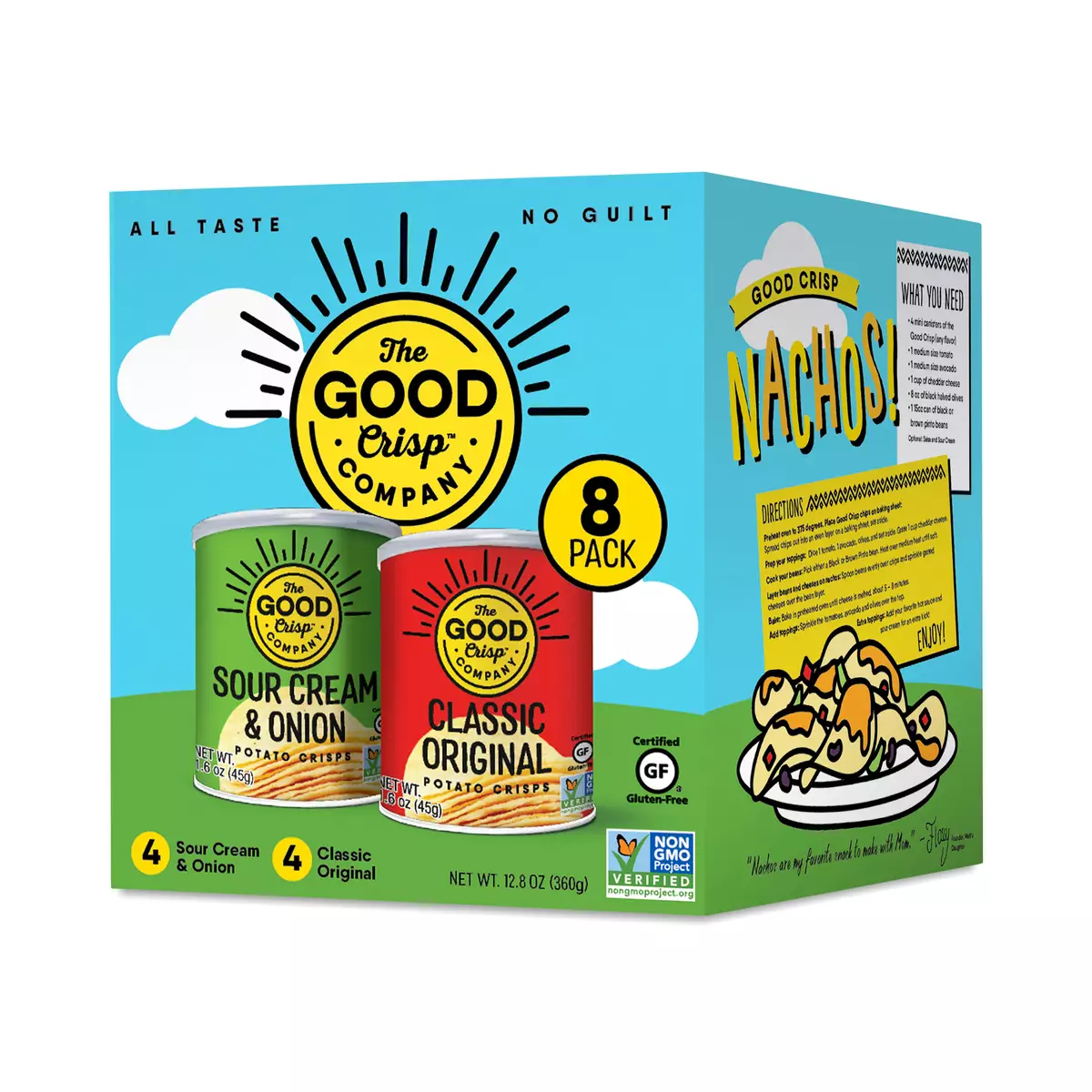 Crisps, Original & Sour Cream & Onion Mini Canisters