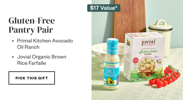 Gluten-Free Pantry Pair. Pick this gift.