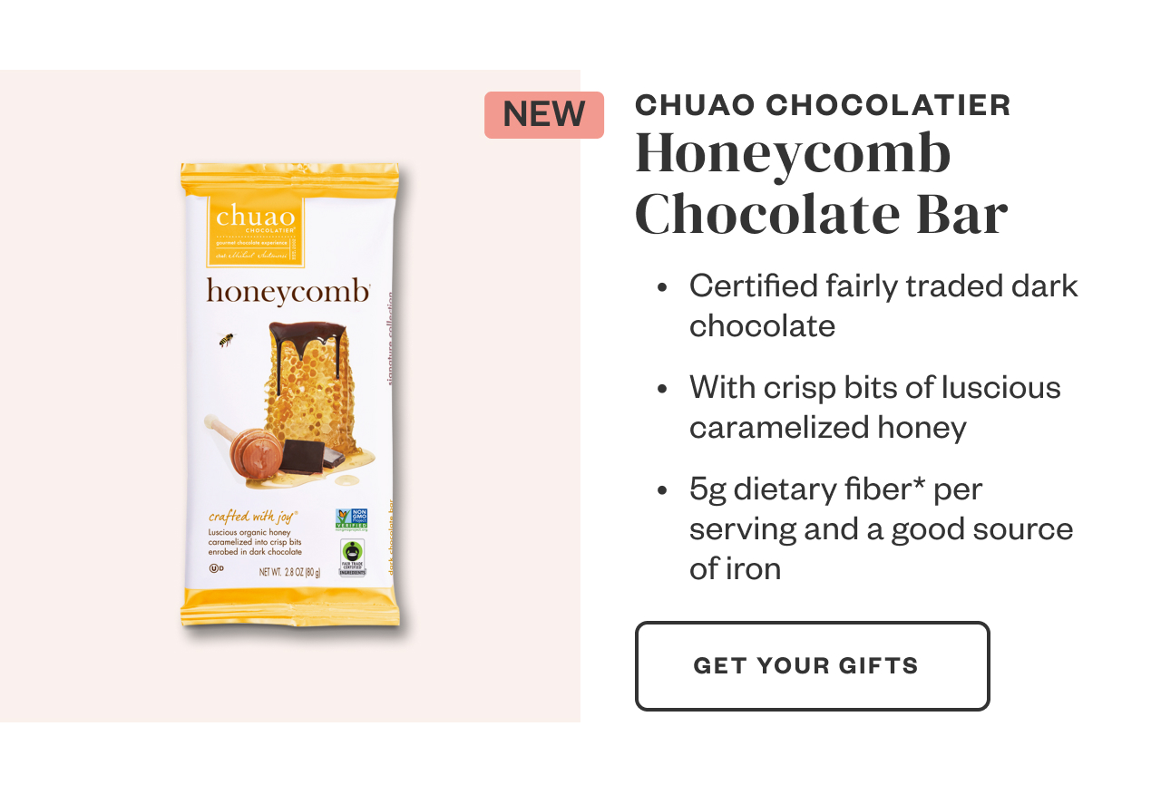 Chuao Chocolatier Honeycomb Chocolate Bar. Get Your Gifts.