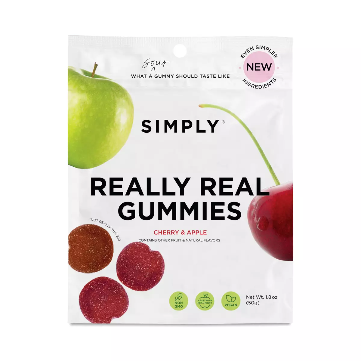 Really Real Gummies, Cherry & Apple