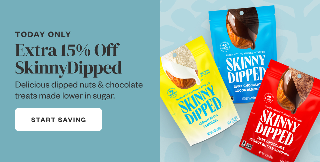 Today Only: Extra 15% Off SkinnyDipped. Start Saving.