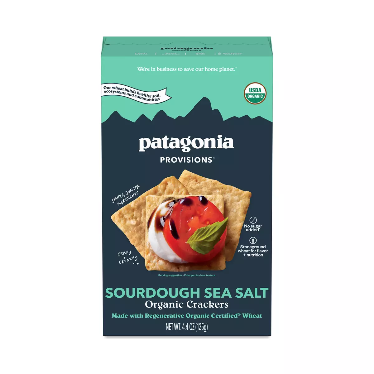 Organic Crackers, Sourdough Sea Salt