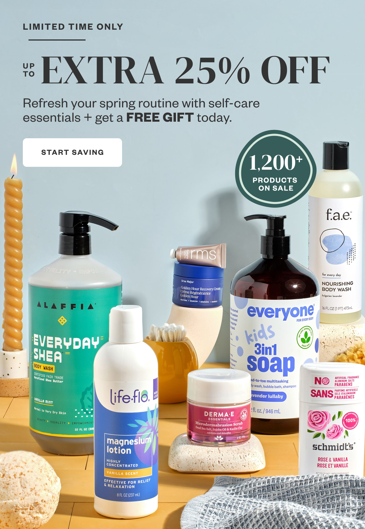 Limited Time Only: Up to Extra 25% Off. Start Saving.