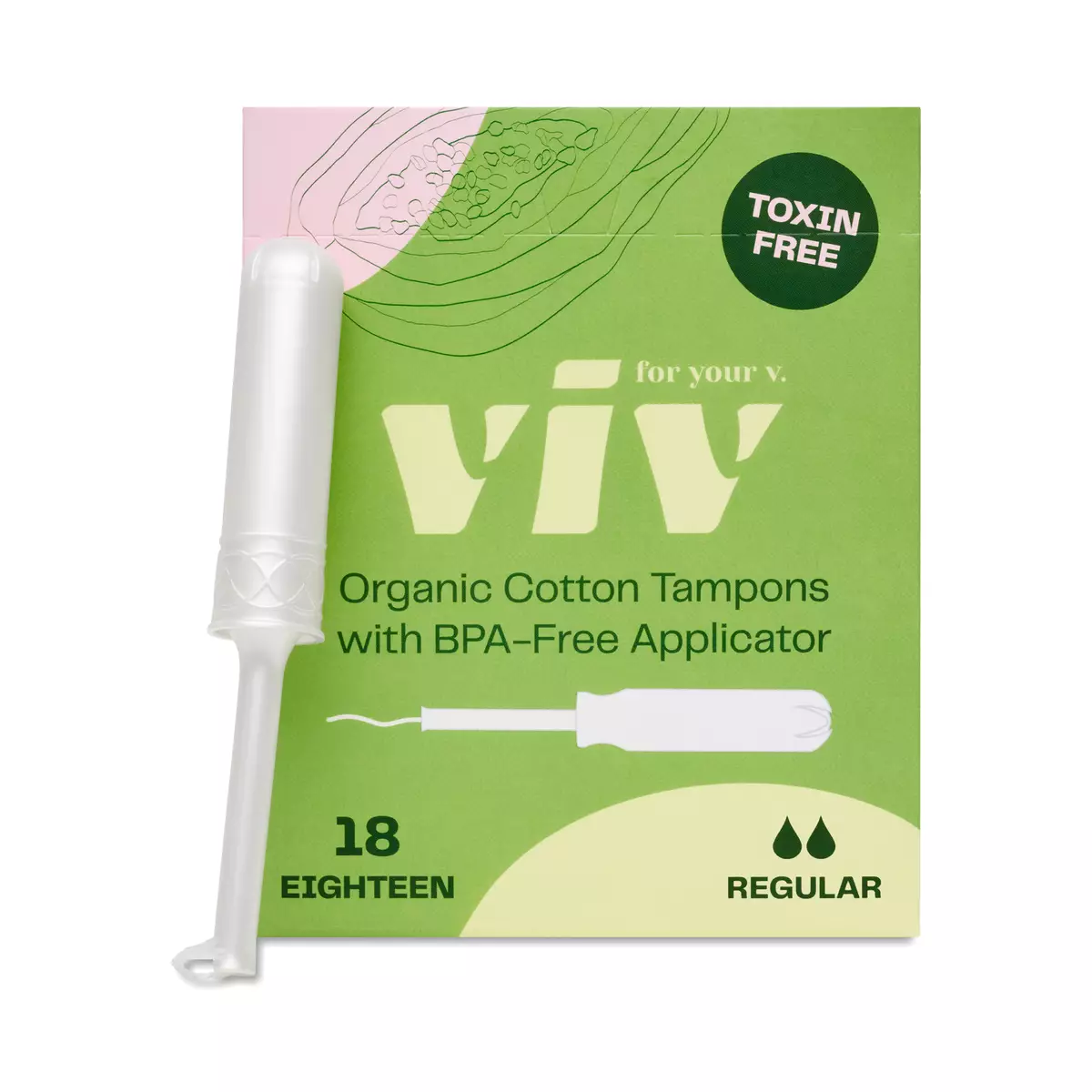 Regular Tampons, PE Applicator