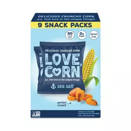  Love Corn Crunchy Corn, Sea Salt, Snack Packs