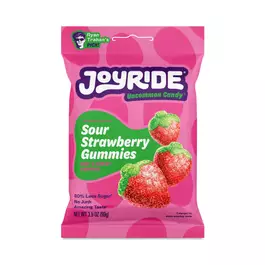  JOYRIDE Low Sugar Candy, Sour Strawberry Gummies