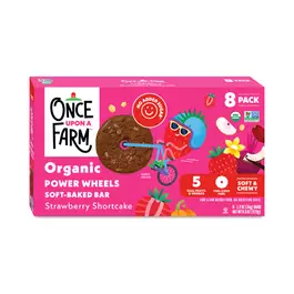  Once Upon A Farm Organic Power Wheels Soft-Baked Bar, Strawberry Shortcake