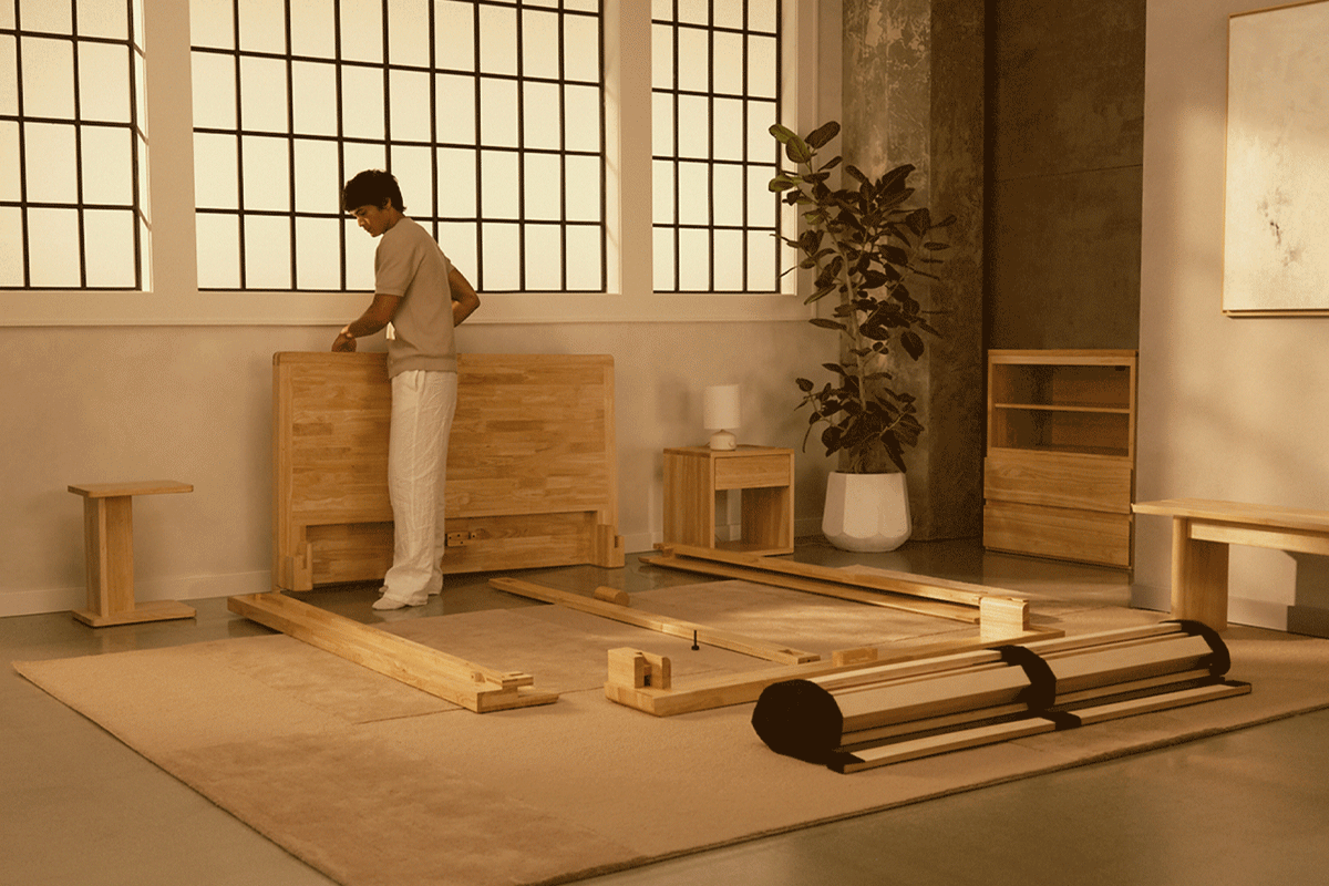 The purest form of the platform bed.