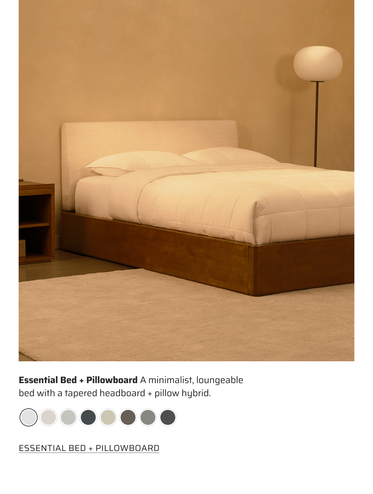 Essential Bed + Pillowboard.
