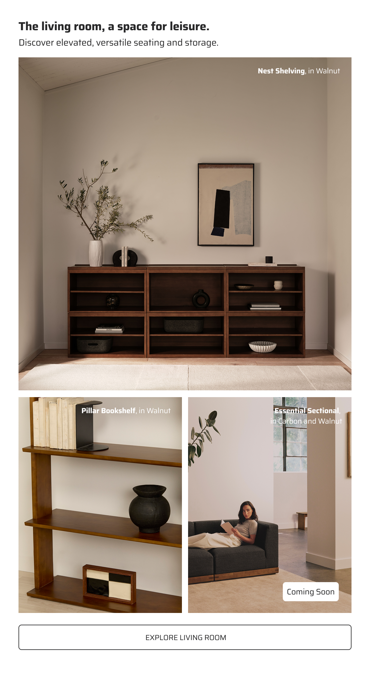 The living room, a space for leisure. 
