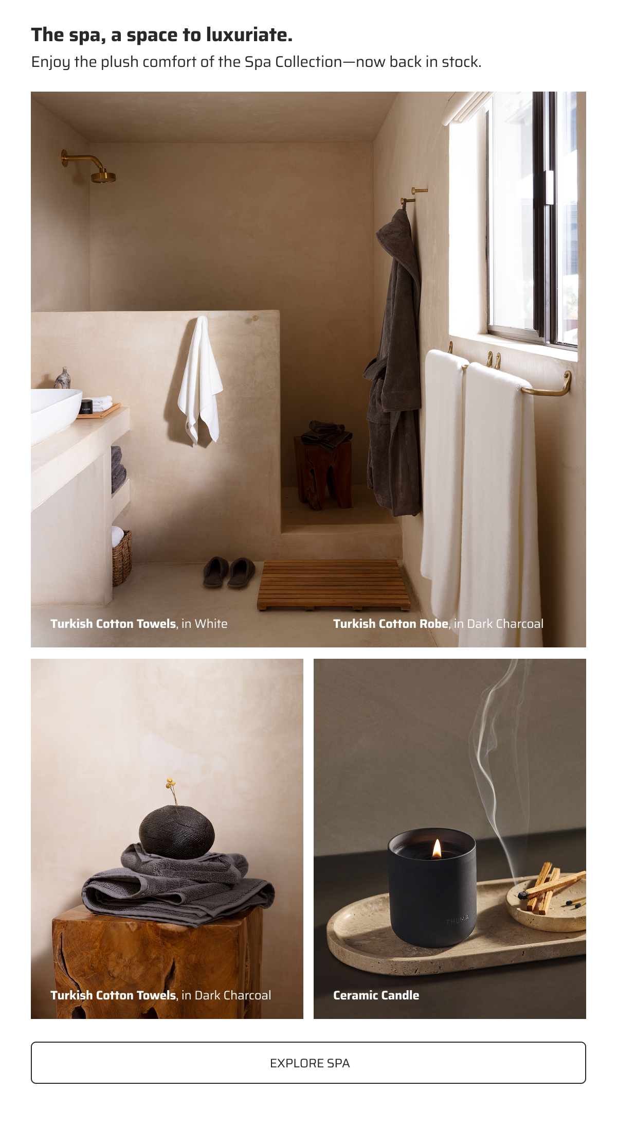 The spa, a space to luxuriate.