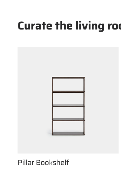 Curate the living room.
