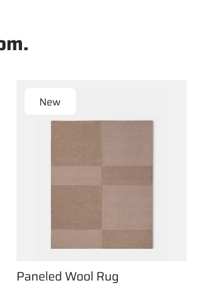 Paneled Wool Rug