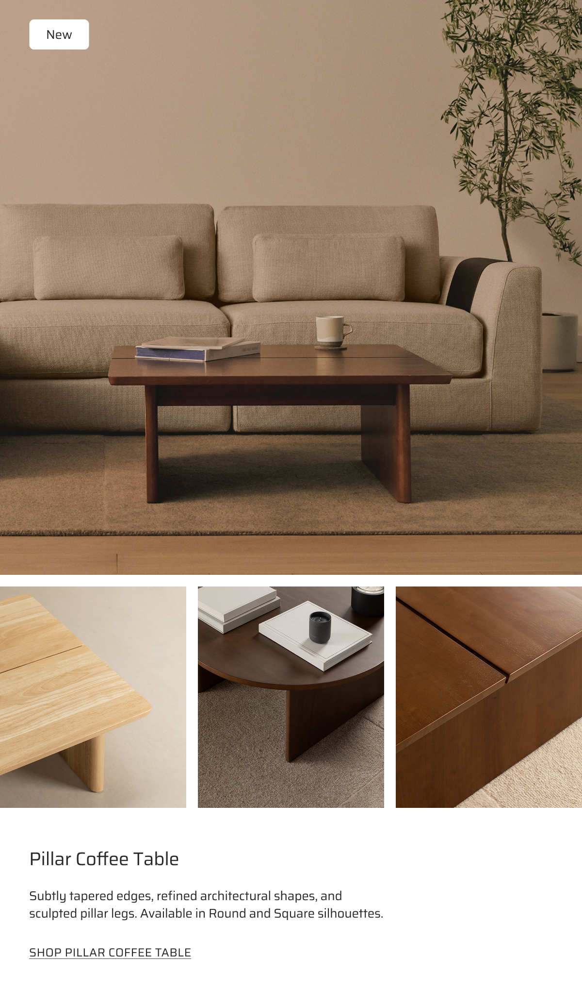 Shop Pillar Coffee Table.