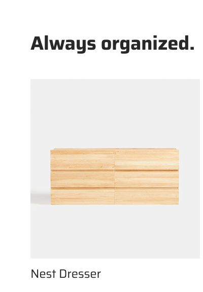 Always organized.