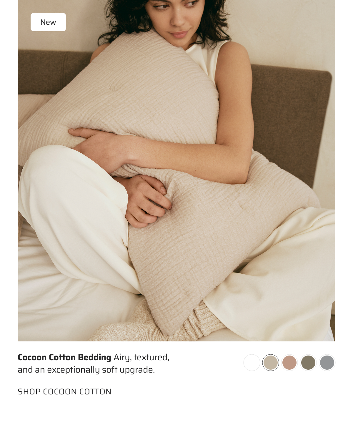 Cocoon Cotton Bedding.
