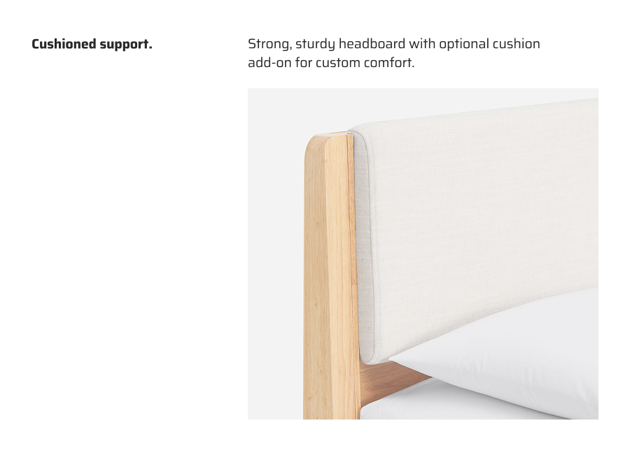 Cushioned support.