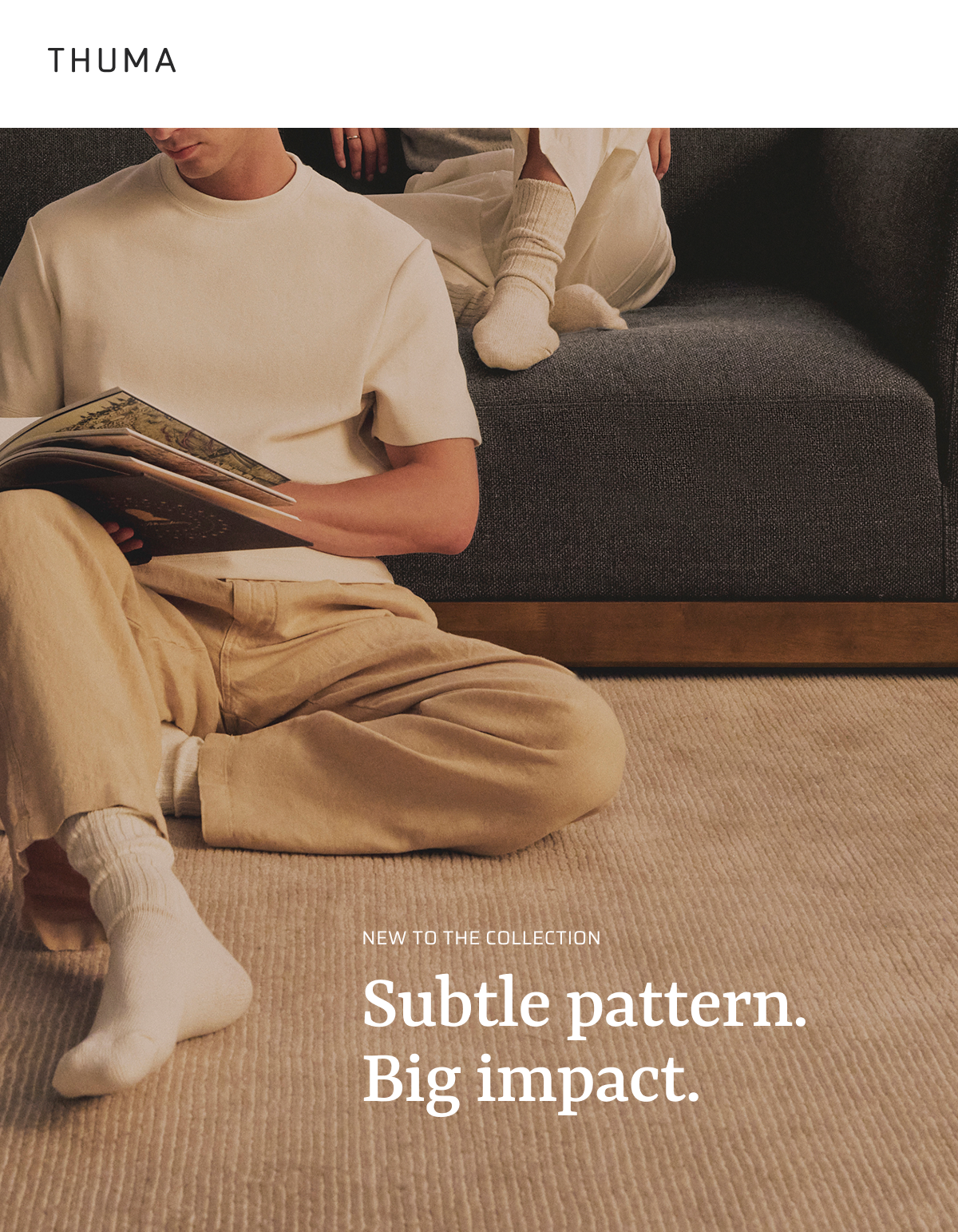 NEW TO THE COLLECTION: Subtle pattern. Big impact.
