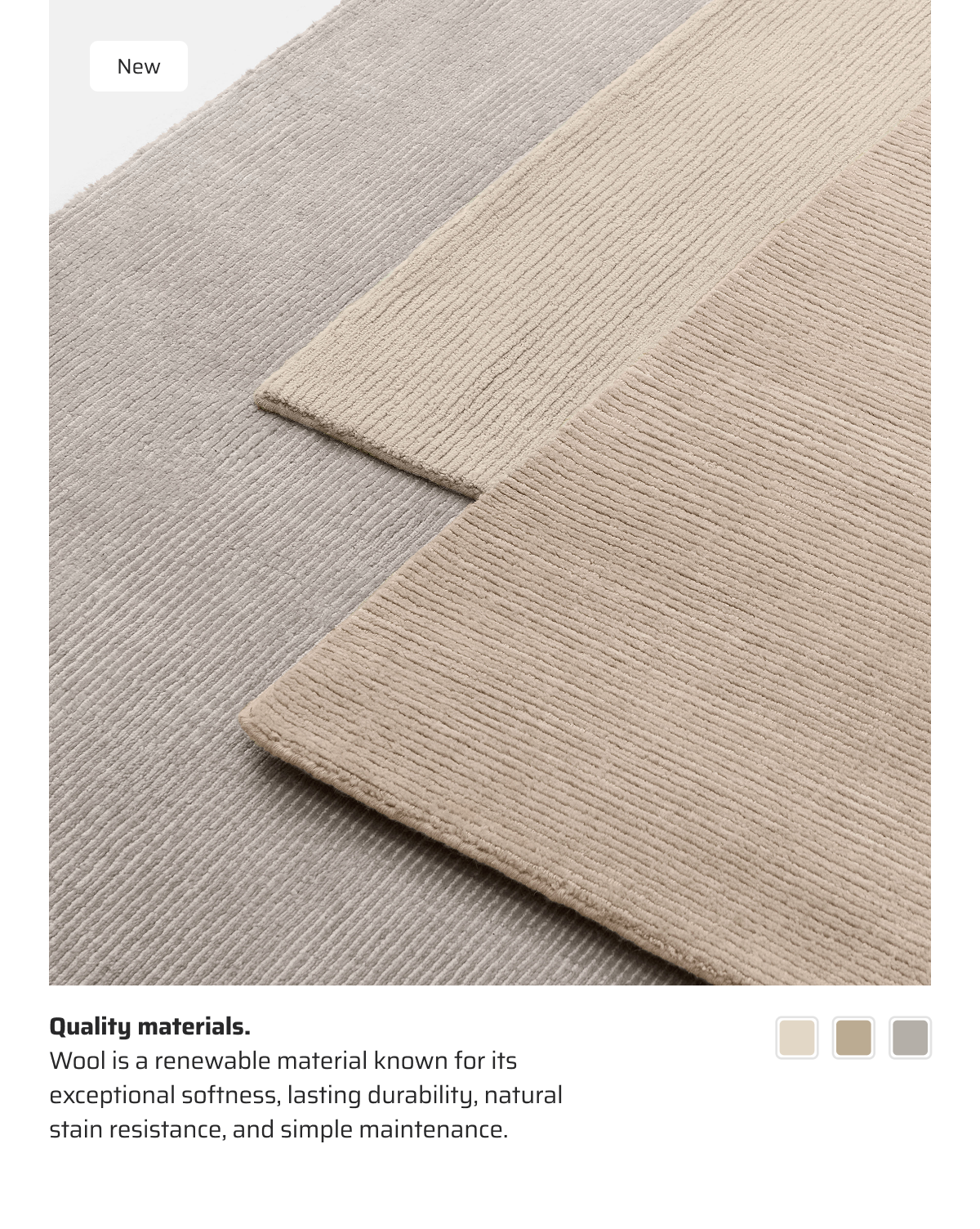 Quality materials.