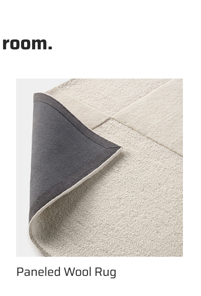 Paneled Wool Rug.