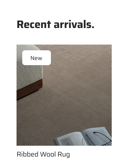 Recent arrivals: Ribbed Wool Rug