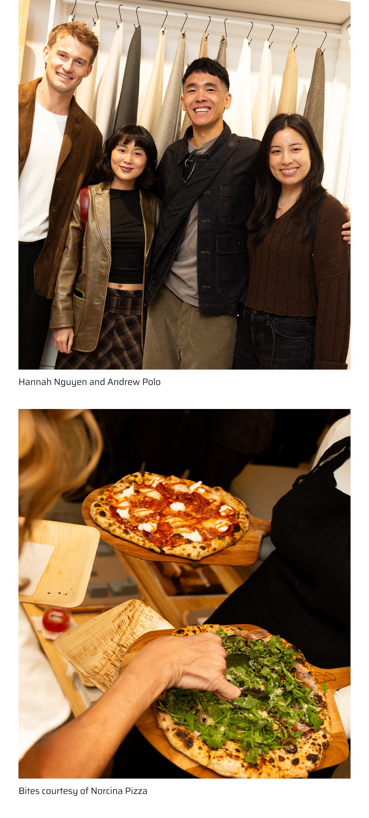 Light bites, Hannah Nguyen and Andrew Polo.