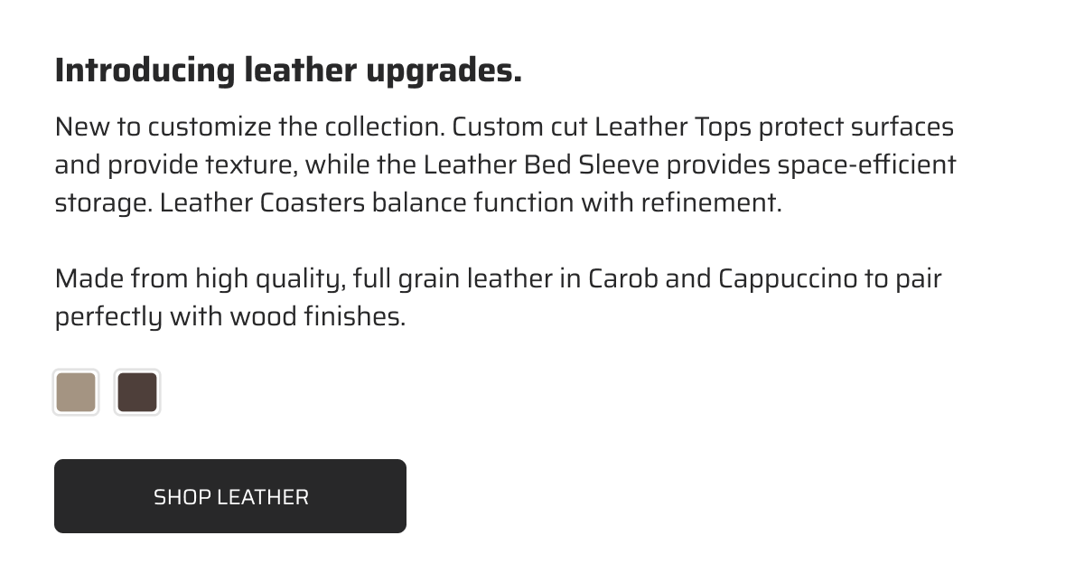 New to customize the collection. Shop leather.