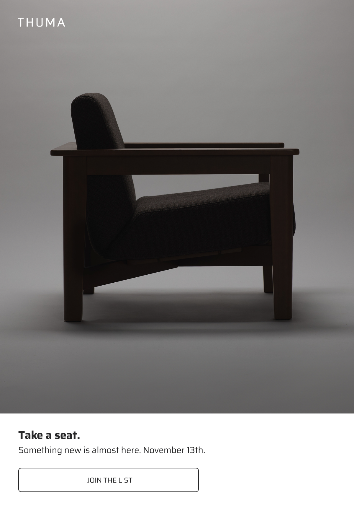 Take a seat. Join the list.