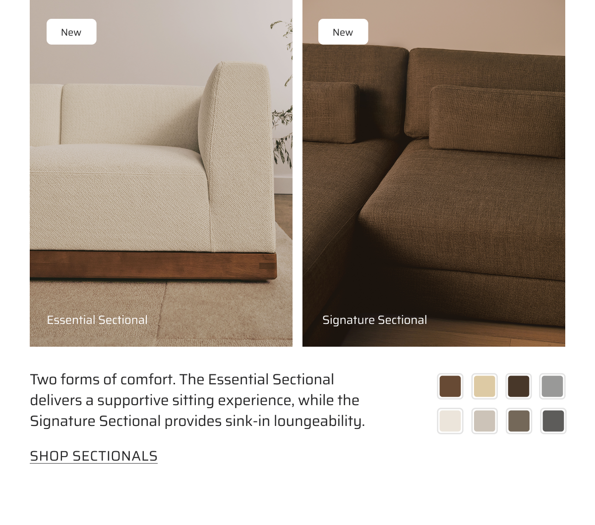 Shop Sectionals.