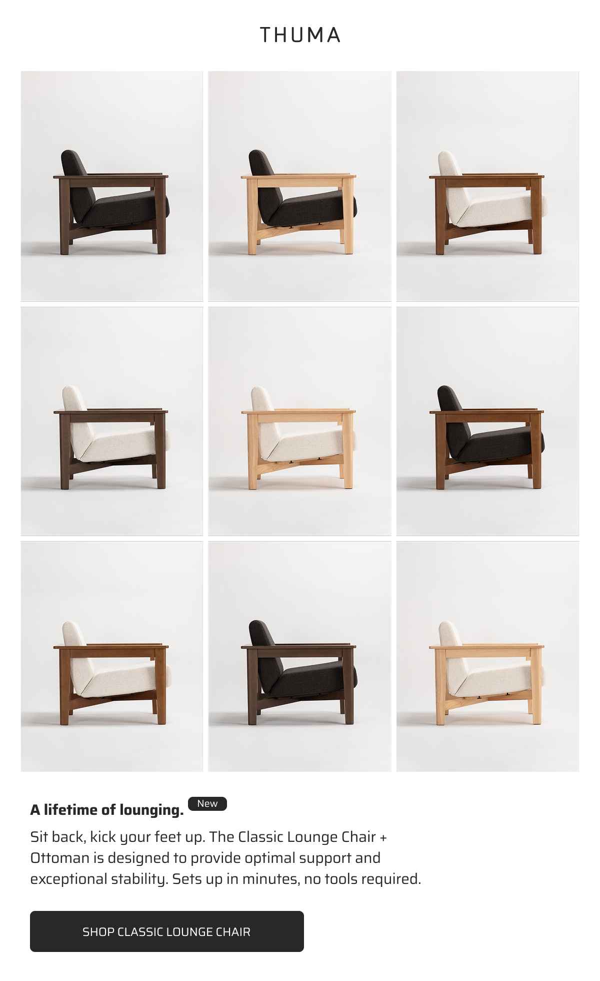 A lifetime of lounging. Shop Classic Lounge Chair