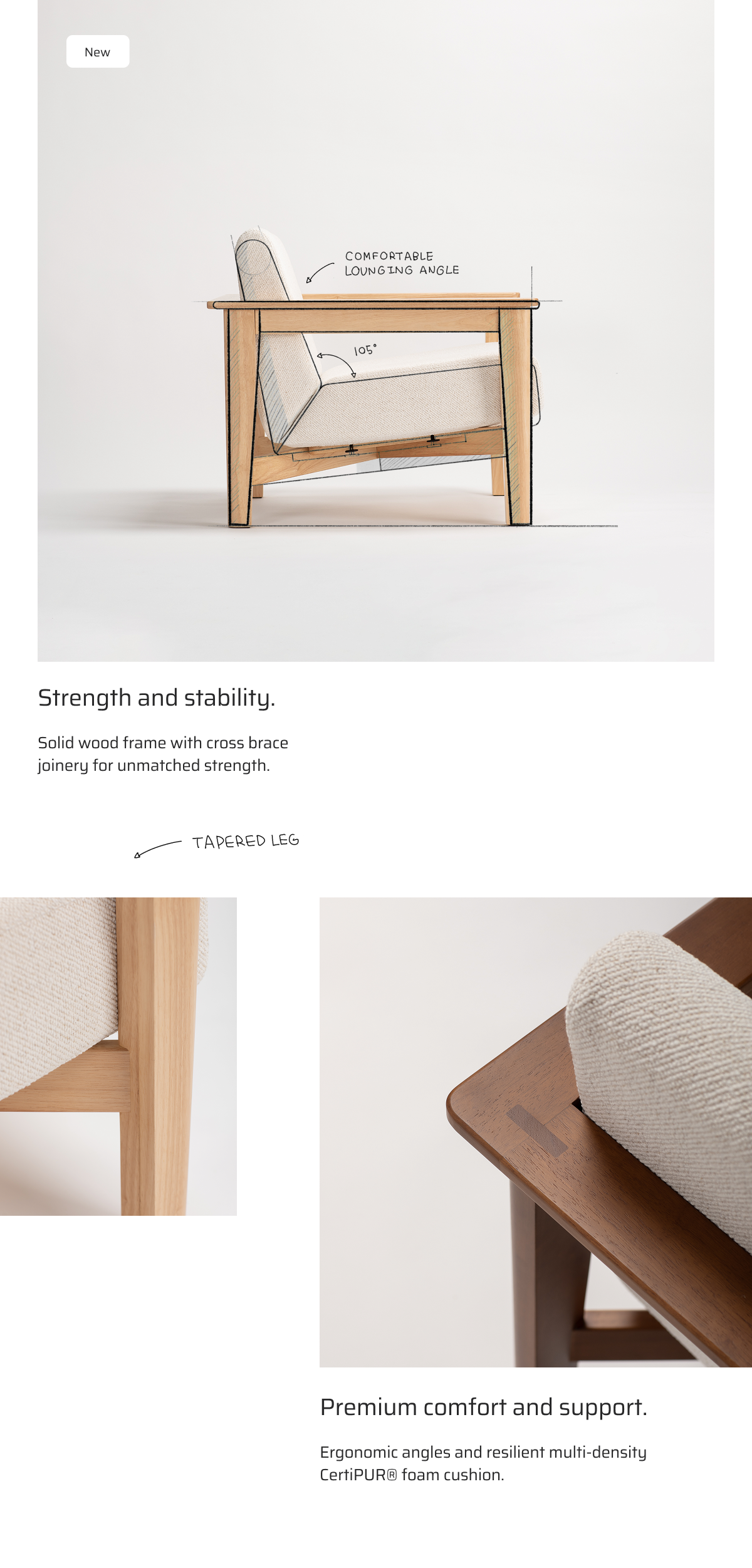 Strength and sability.