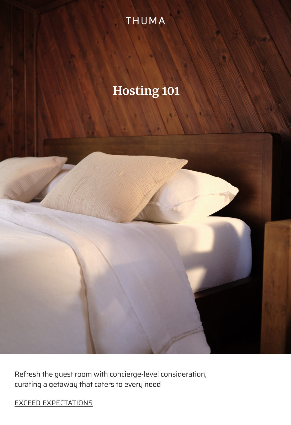 Hosting 101. Exceed expectations.