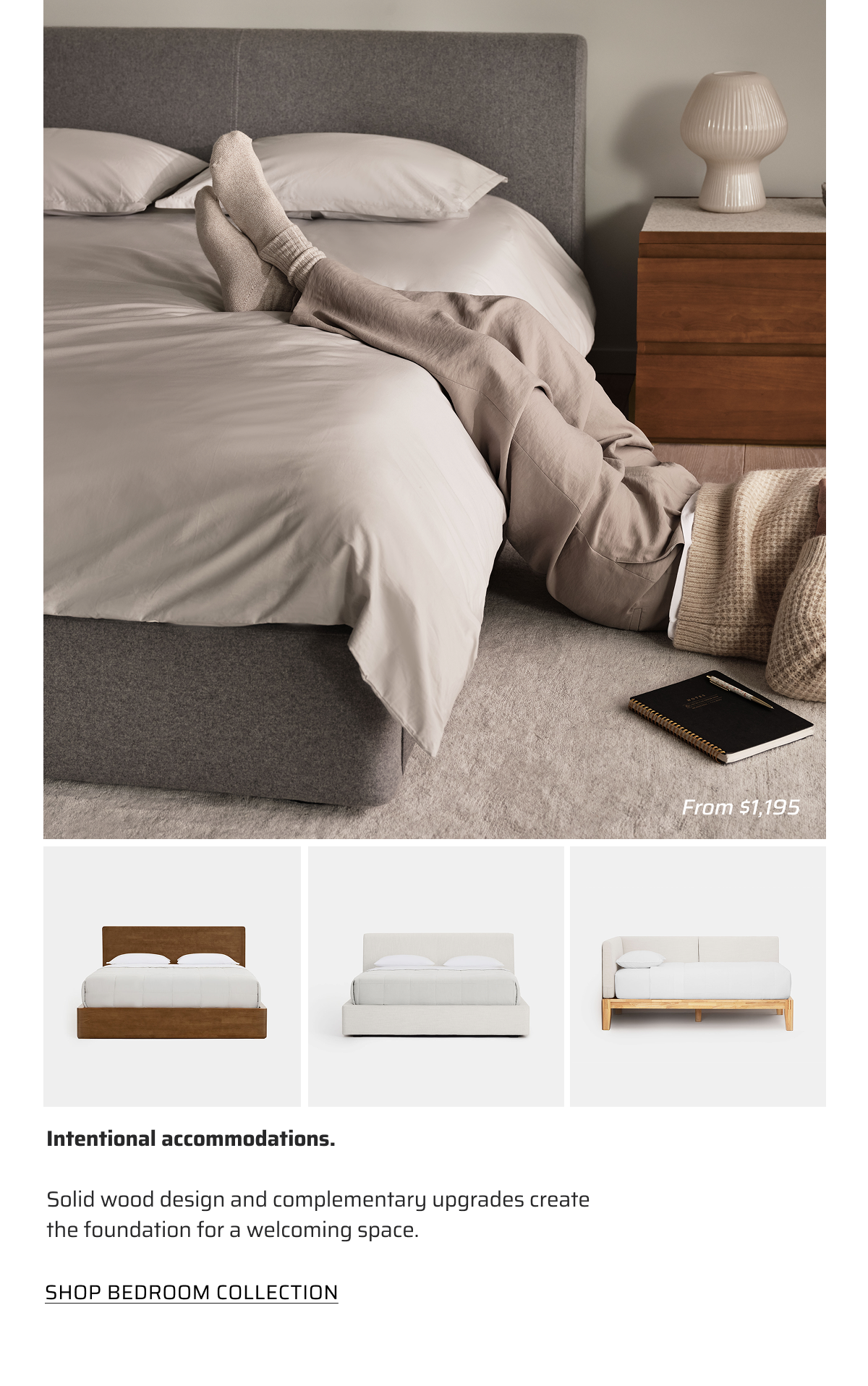 Intentional accommodations. Shop bedroom collection