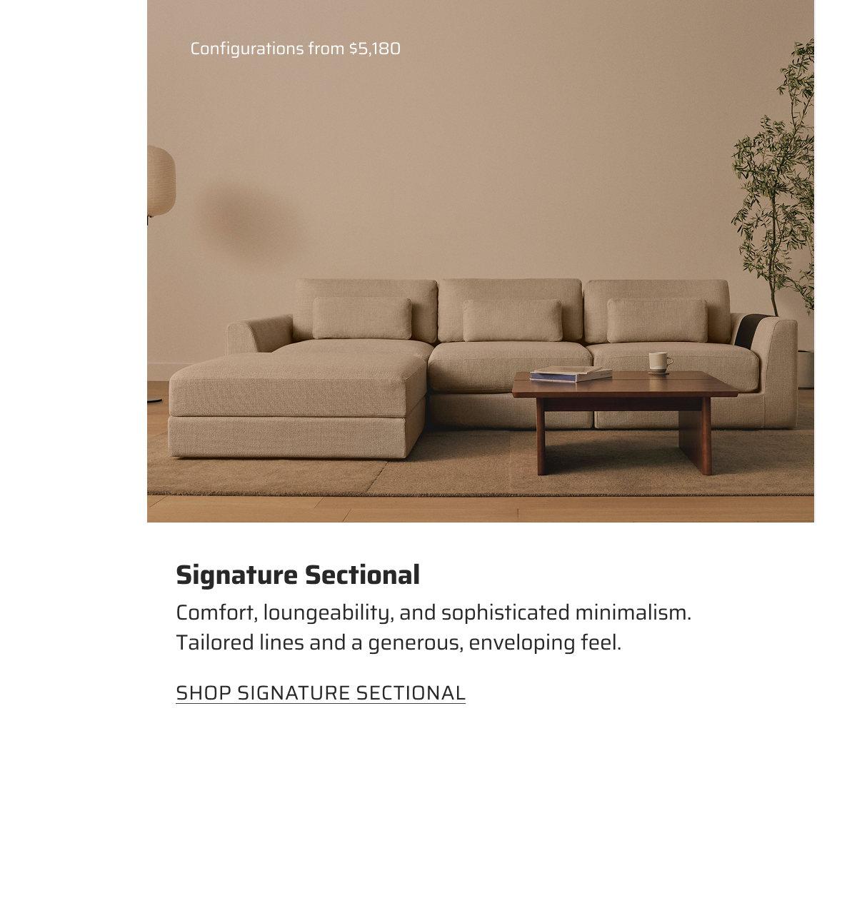 Signature Sectional.