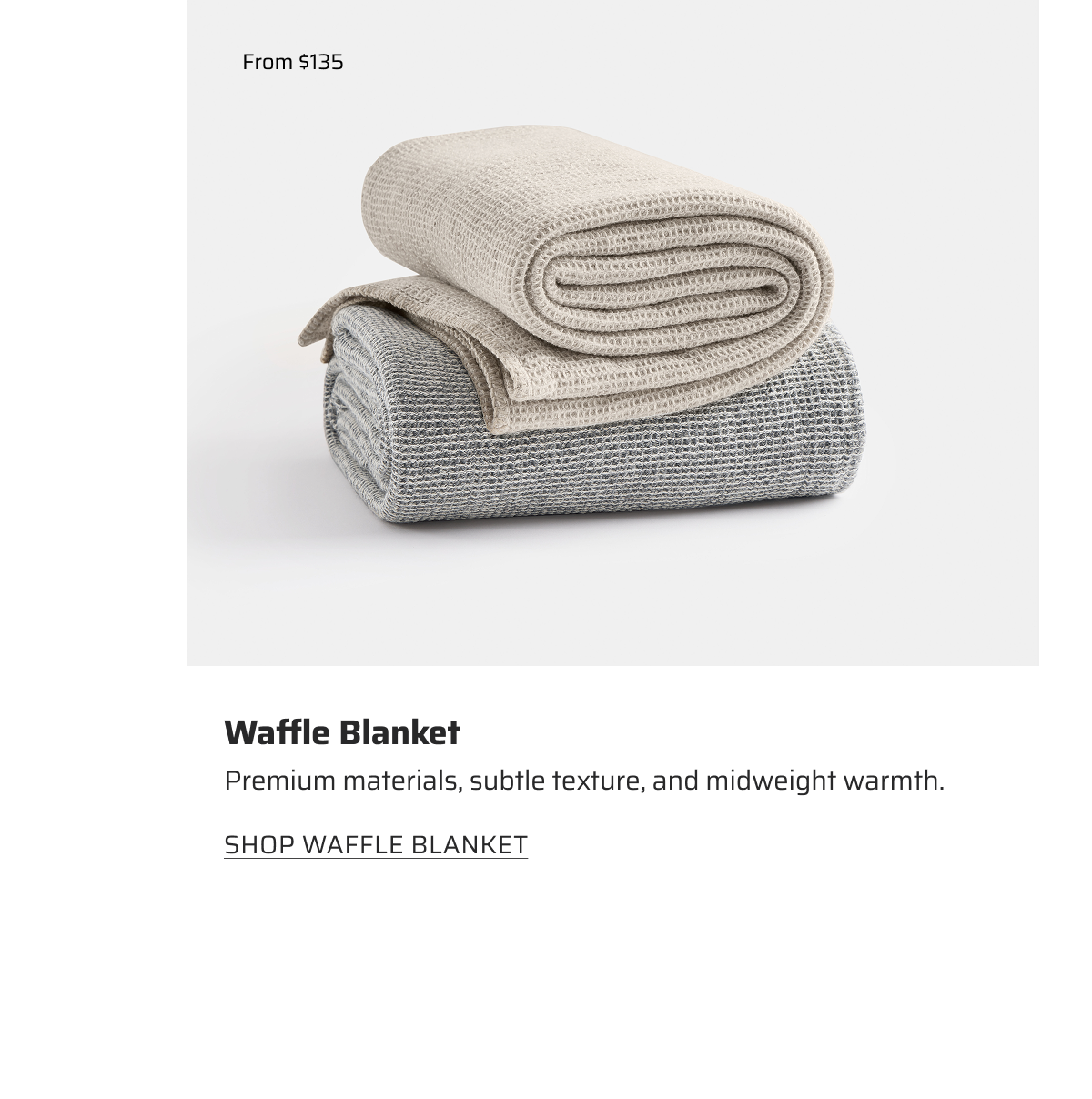 Waffle Blanket.