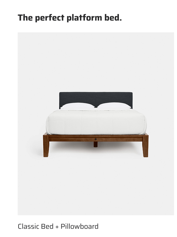The perfect platform bed.