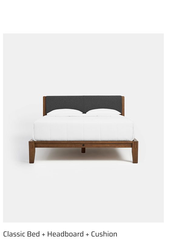 Classic Bed + headboard + cushion