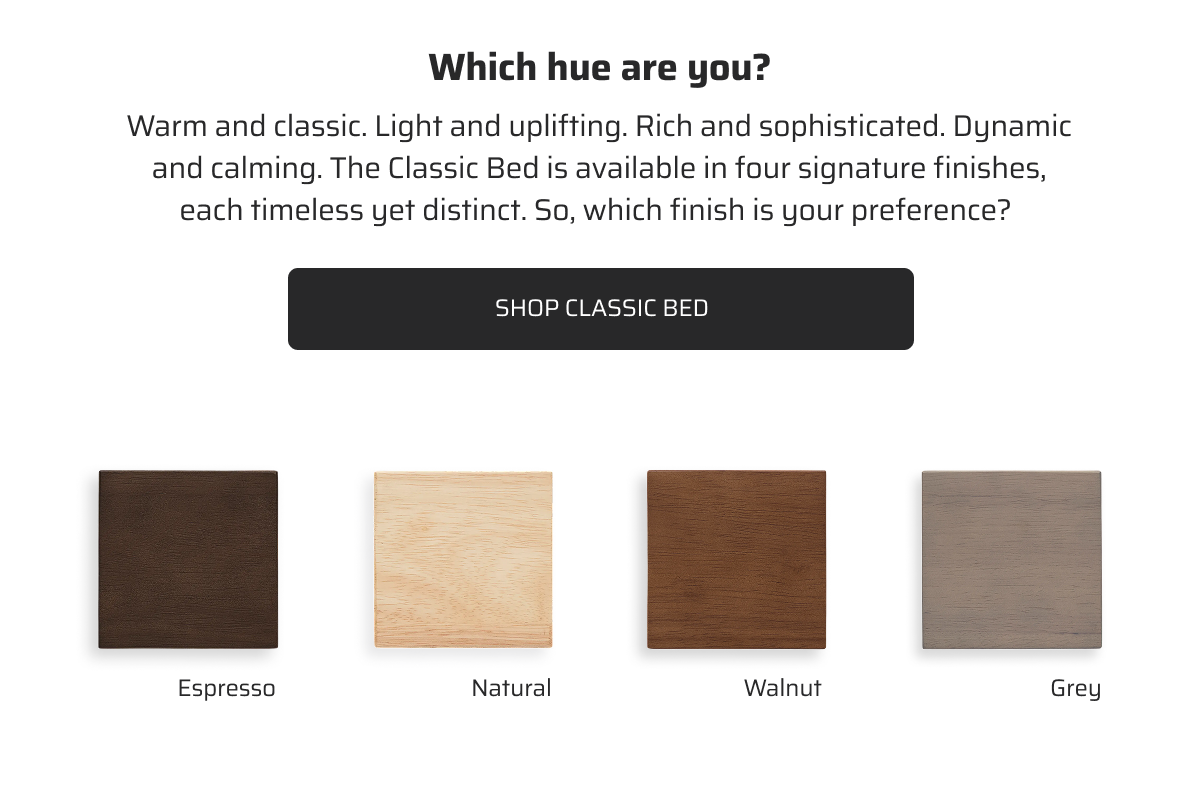 Shop Classic Bed.