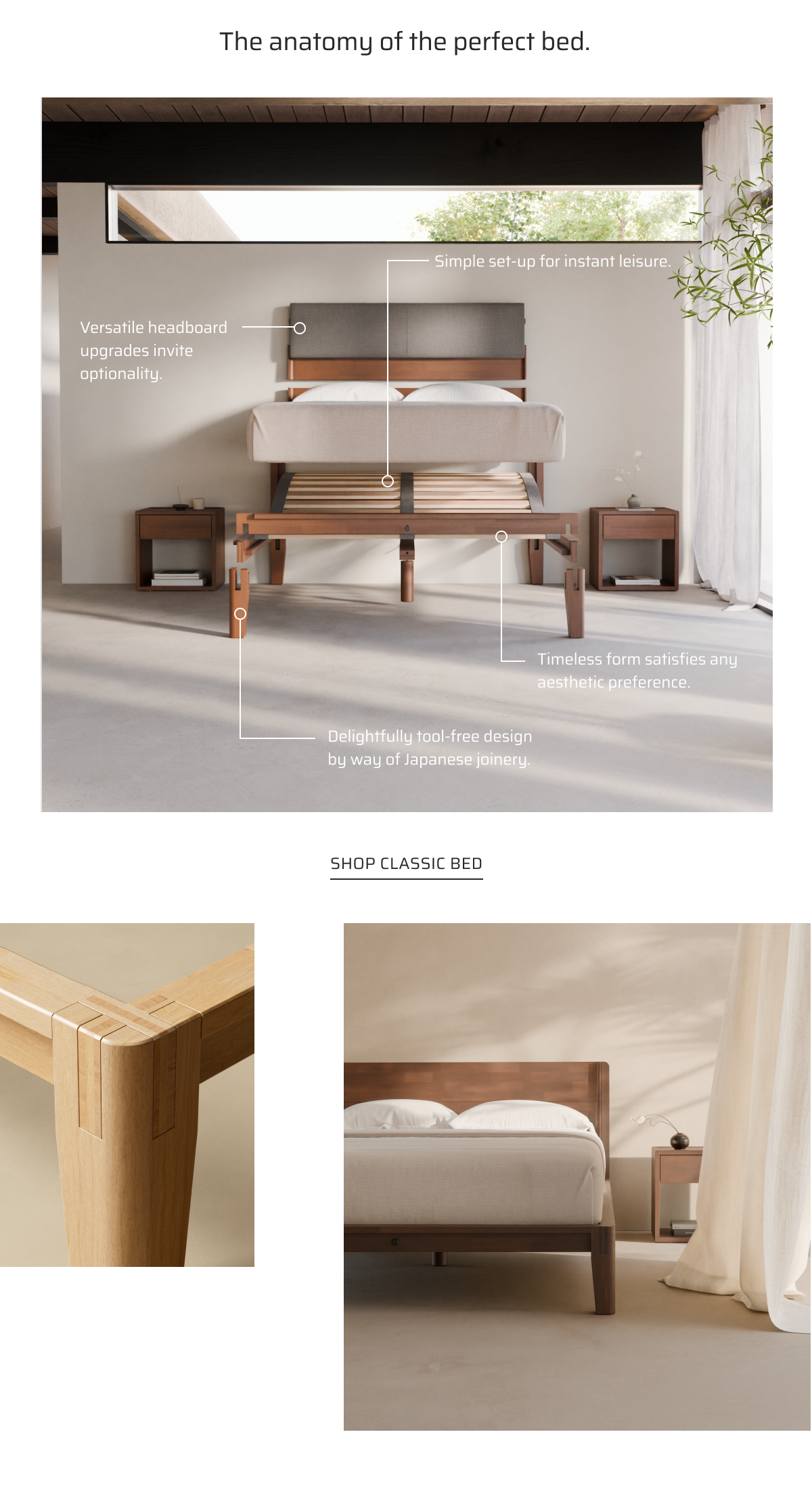 The anatomy of the perfect bed.