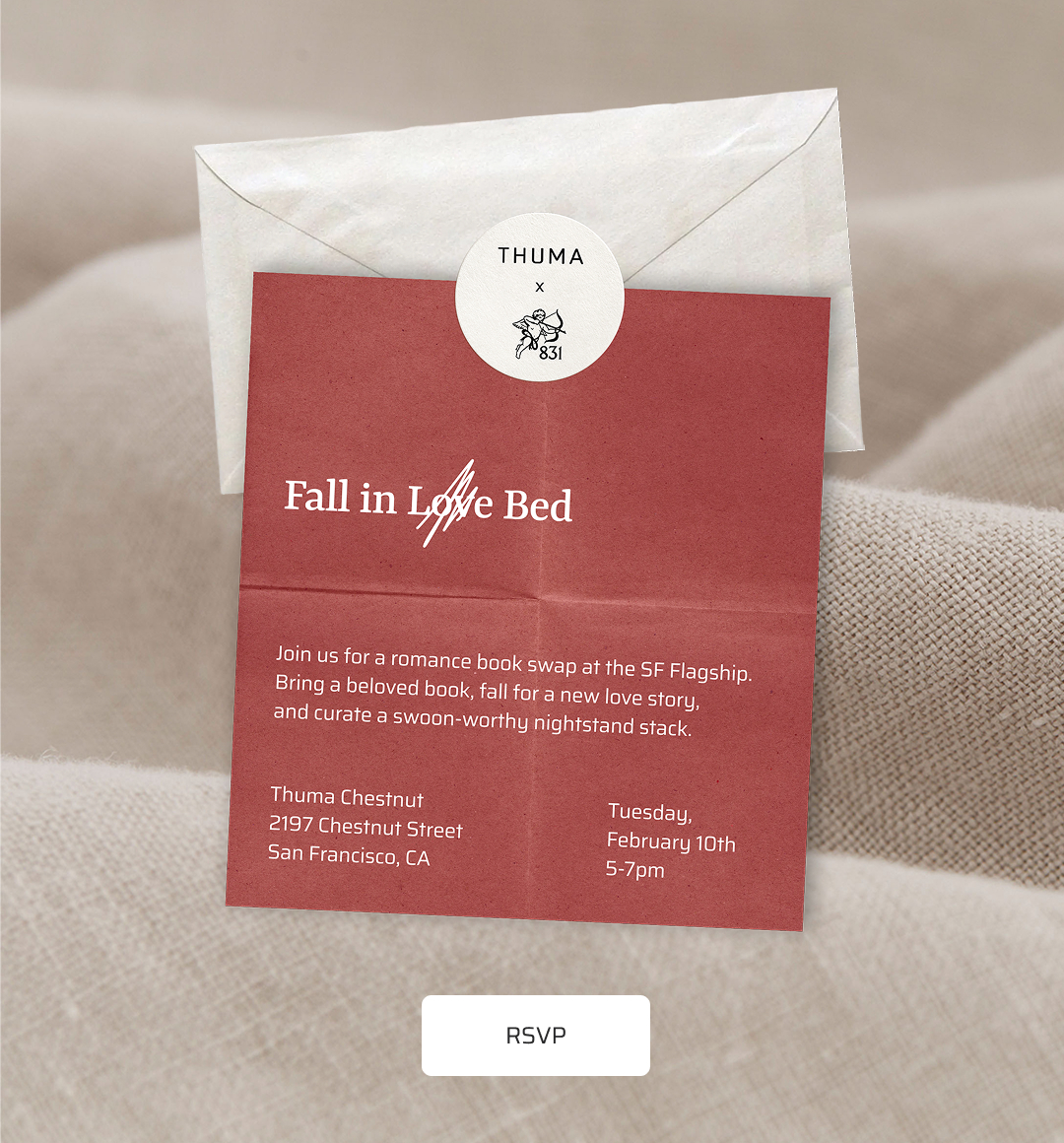 Fall in Bed - Join us for a romance book swap at the SF Flagship.
