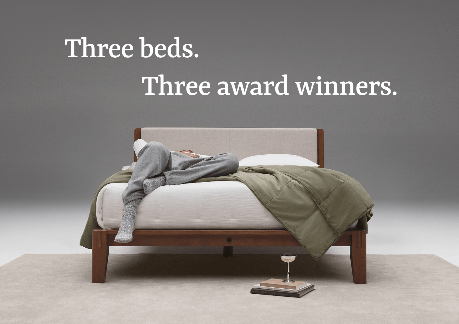 Three beds. Three award winners.