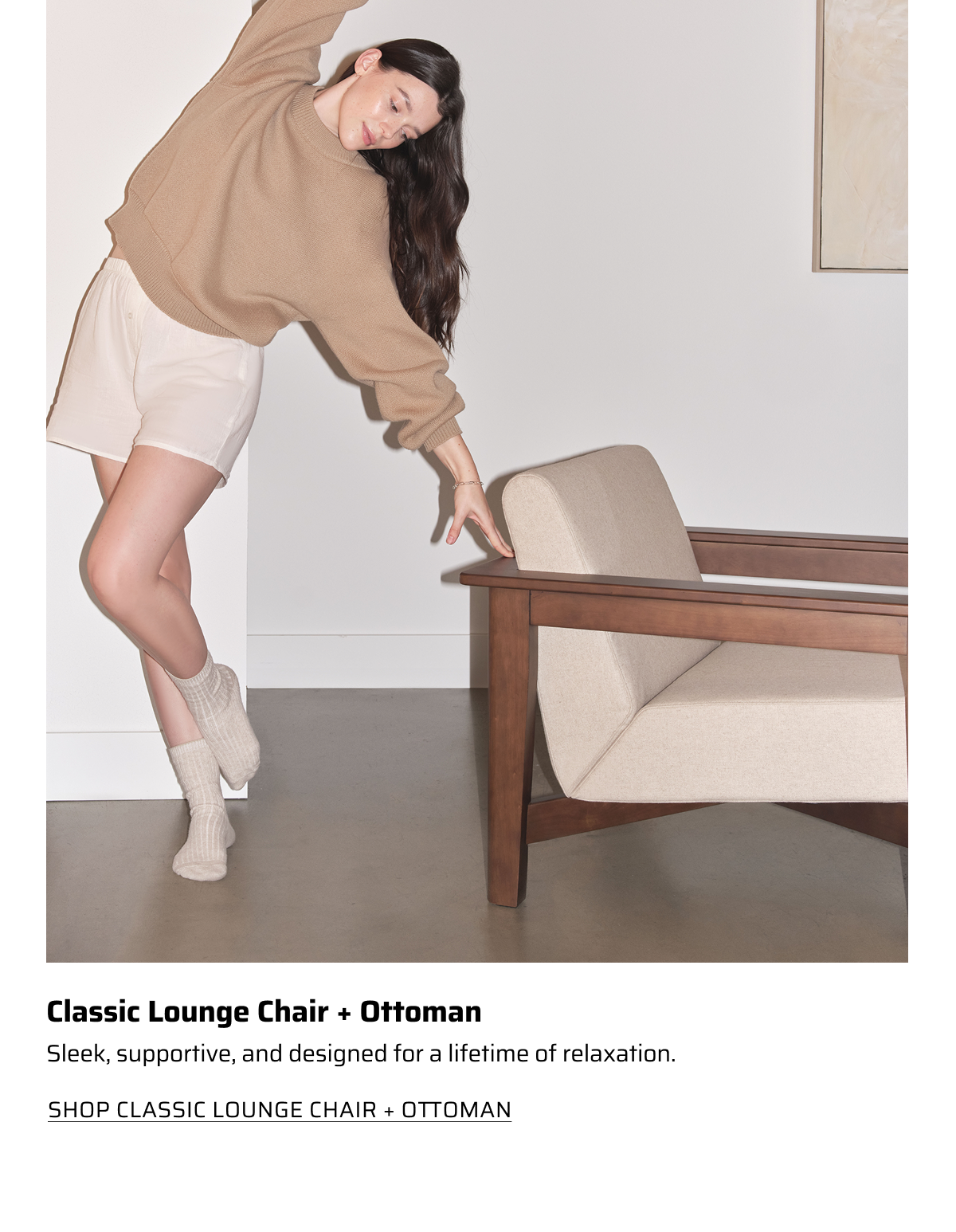 Classic Lounge Chair + Ottoman