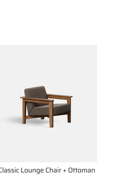 Classic Lounge Chair + Ottoman