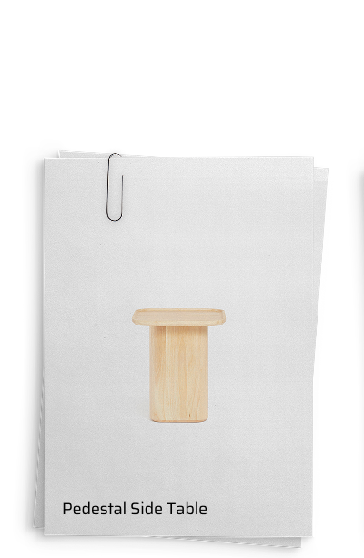 Pedestal Side Table
