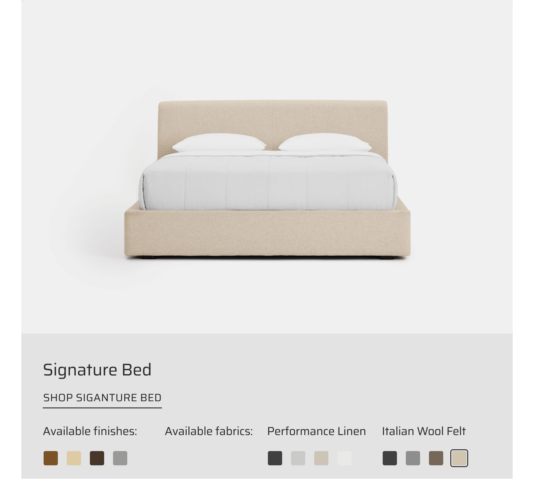 Shop Signature Bed.