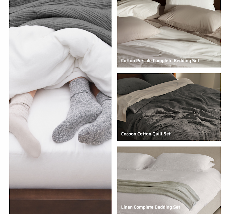 Layer with soft, snooze-worthy bedding.