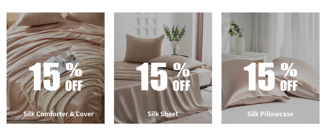 silk bedding sale