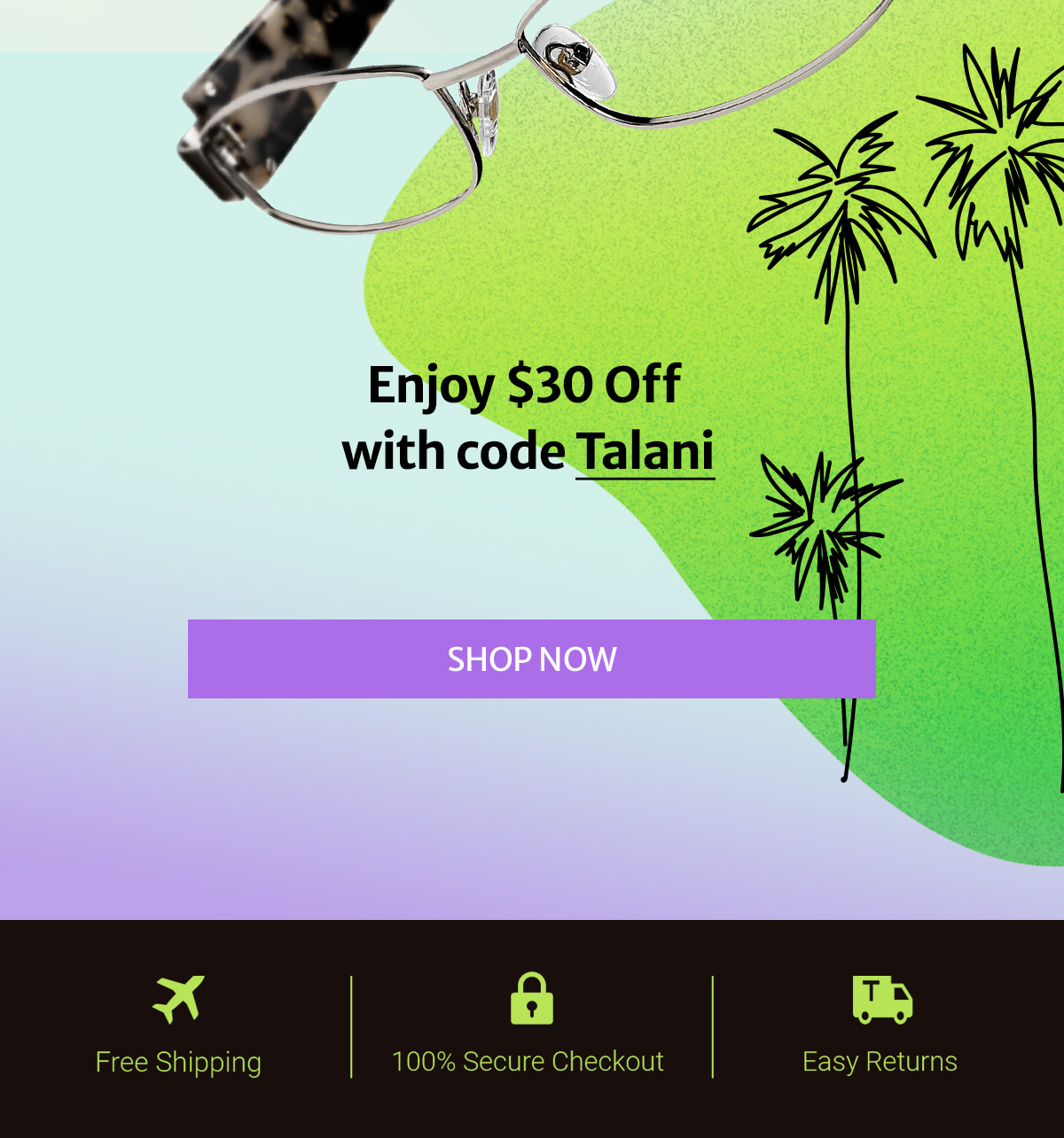 Enjoy $30 Off with code Talani