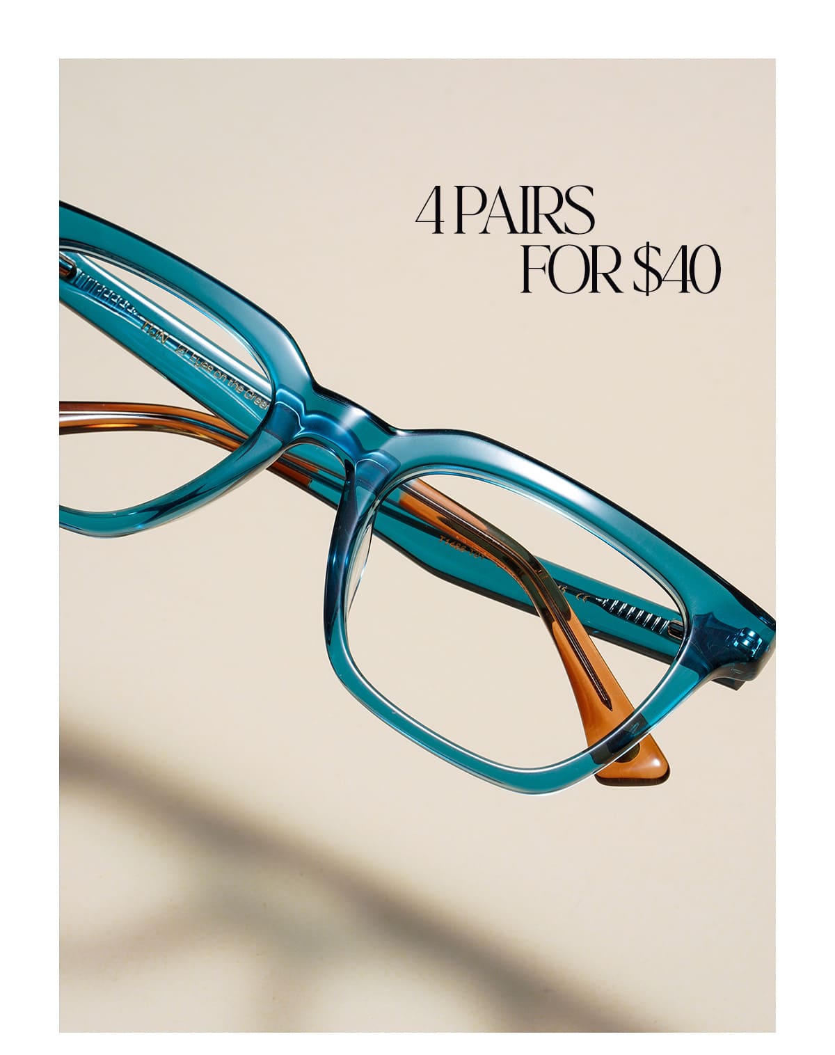Get 4 Pairs for $40 Only